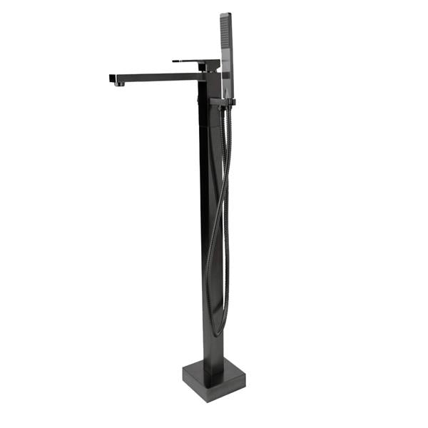Lacava - Eleganza Floor Standing Single Hole Tub Filler With One Lever Handle, Two Way Diverter