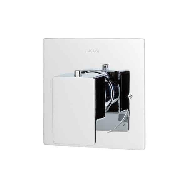 Lacava - Eleganza Trim Only - Thermostatic Valve Gpm 10 (60Psi) With Rectangular Back Plate And Lever Handle