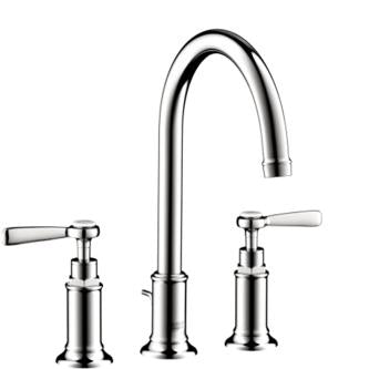 Hansgrohe - Axor Montreux Widespread Faucet 180 with Lever Handles and Pop-Up Drain, 1.2 GPM