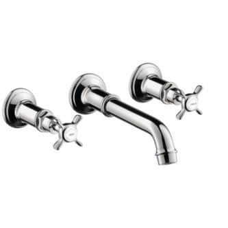 Hansgrohe - Axor Montreux Wall-Mounted Widespread Faucet Trim with Cross Handles, 1.2 GPM
