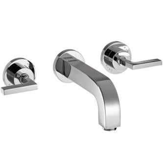 Hansgrohe - Axor Citterio Wall-Mounted Widespread Faucet Trim with Lever Handles, 1.2 GPM