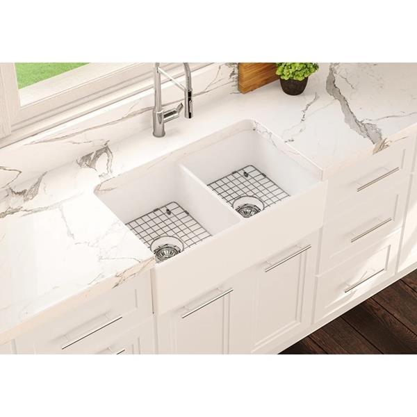 Cheviot - Ramsay 33 Inch Double Fireclay Kitchen Sink