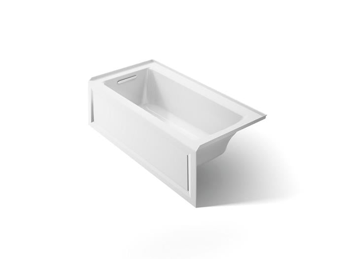 Kohler - Archer 60 X 30 Inch Alcove Bath With Bask Heated Surface And Integral Apron