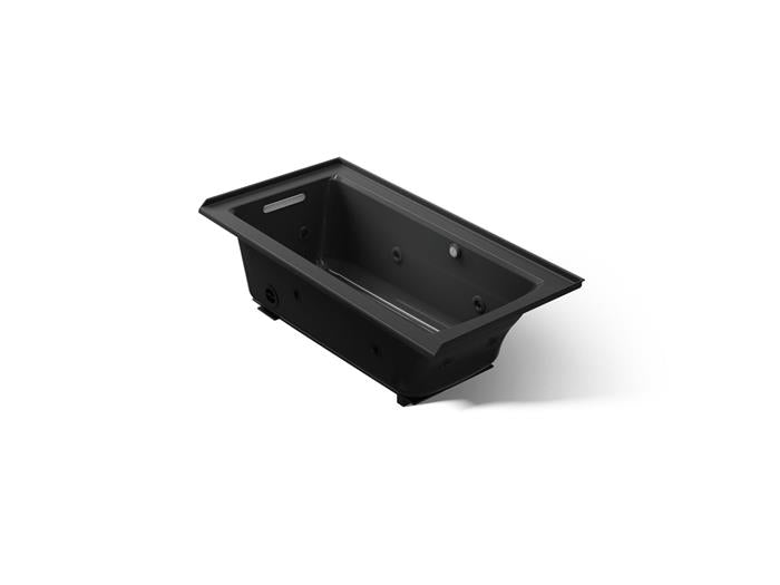 Kohler - Archer 60 X 30 Inch Alcove Whirlpool Bath With Bask Heated Surface, Left Drain
