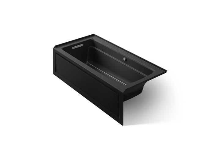 Kohler - Archer 66 X 32 Inch Alcove Heated Bubblemassage Air Bath With Bask Heated Surface And Integral Apron