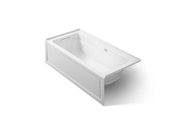 Kohler - Archer 66 X 32 Inch Alcove Heated Bubblemassage Air Bath With Bask Heated Surface And Integral Apron