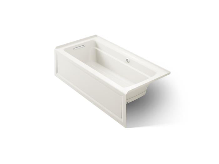 Kohler - Archer 66 X 32 Inch Alcove Heated Bubblemassage Air Bath With Bask Heated Surface And Integral Apron