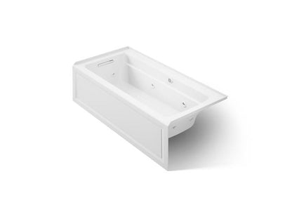 Kohler - Archer 66 X 32 Inch Alcove Whirlpool Bath With Bask Heated Surface And Integral Apron