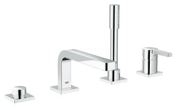 Grohe - 4-Hole Single-Handle Deck Mount Roman Tub Faucet With 1.75 GPM Hand Shower