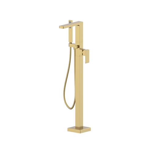 Isenberg - Freestanding Floor Mount Bathtub / Tub Filler With Hand Shower
