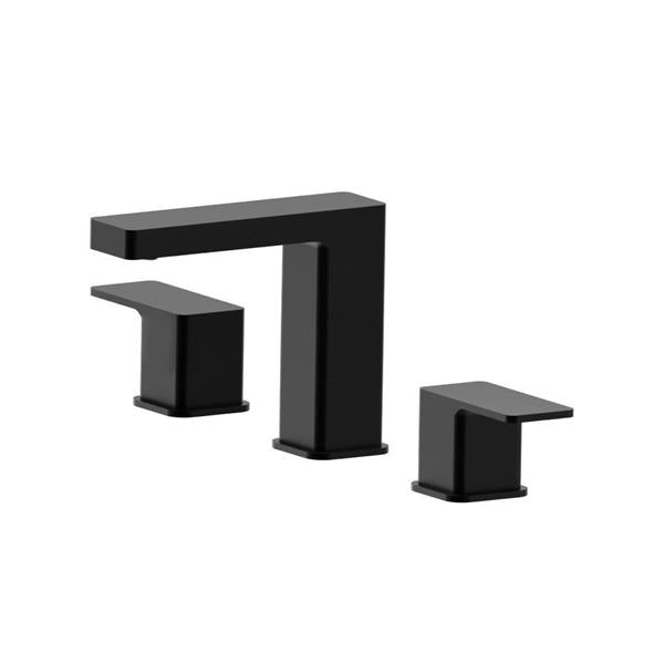 Flusso - Three Hole 8 Inch Widespread Two Handle Bathroom Faucet