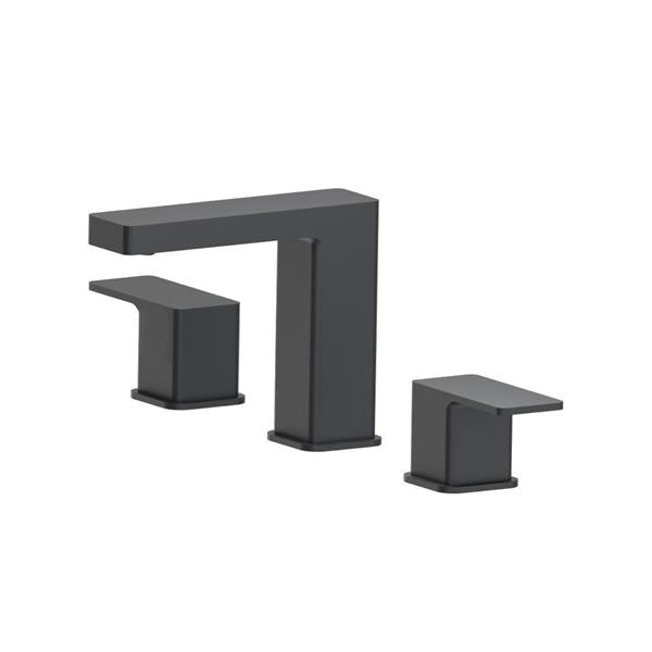 Flusso - Three Hole 8 Inch Widespread Two Handle Bathroom Faucet