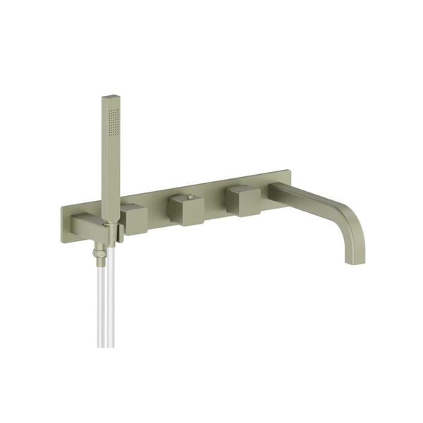 Flusso - Wall Mount Tub Filler With Hand Shower