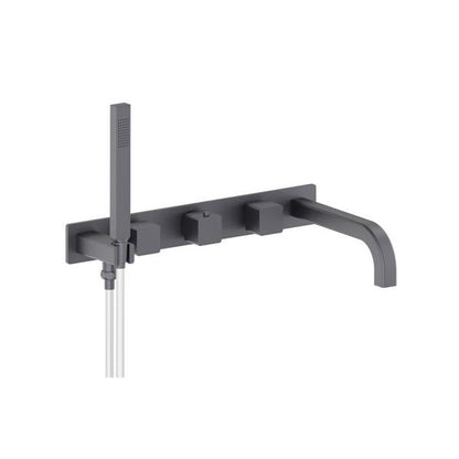 Flusso - Wall Mount Tub Filler With Hand Shower