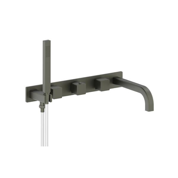 Flusso - Wall Mount Tub Filler With Hand Shower