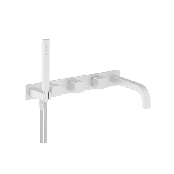 Flusso - Wall Mount Tub Filler With Hand Shower