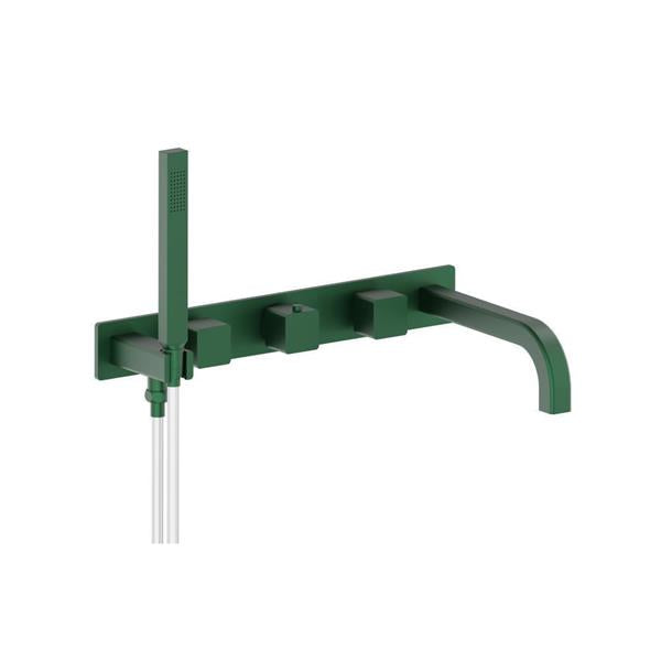 Flusso - Wall Mount Tub Filler With Hand Shower