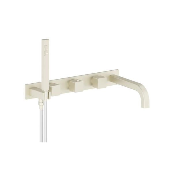 Flusso - Wall Mount Tub Filler With Hand Shower