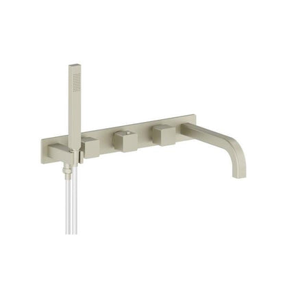 Flusso - Wall Mount Tub Filler With Hand Shower