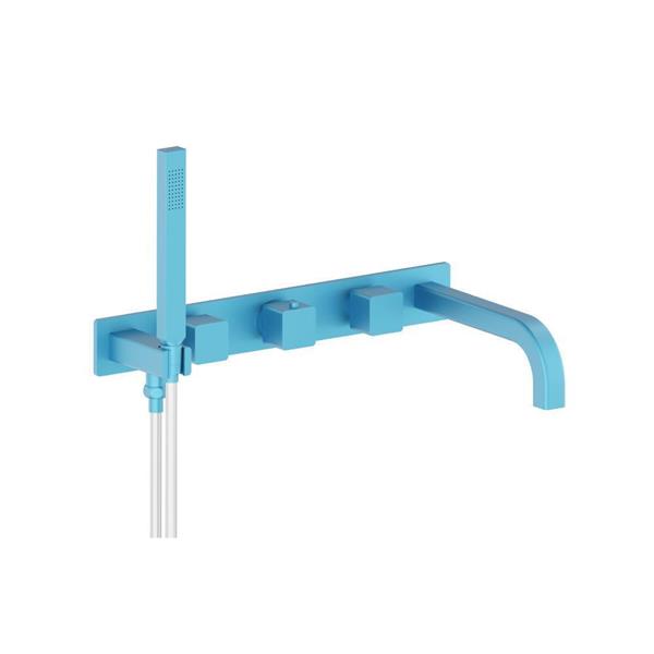 Flusso - Wall Mount Tub Filler With Hand Shower