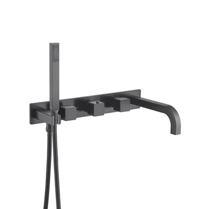 Flusso - Wall Mount Tub Filler With Hand Shower