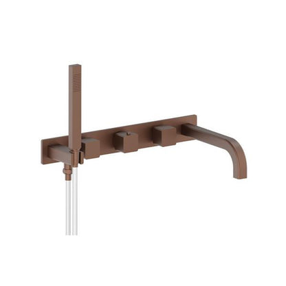 Flusso - Wall Mount Tub Filler With Hand Shower