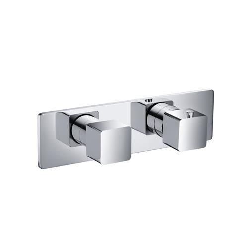 Flusso - 3/4 Inch Horizontal Thermostatic Shower Valve % Trim - 1 Ouptut
