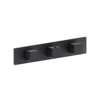 Flusso - 3/4 Inch Horizontal Thermostatic Valve with 2 Volume Controls &  Trim