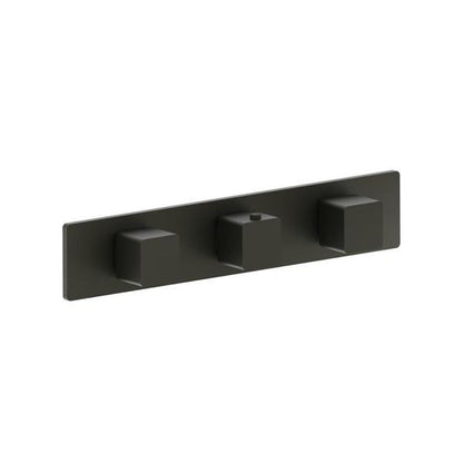 Flusso - 3/4 Inch Horizontal Thermostatic Valve with 2 Volume Controls &  Trim