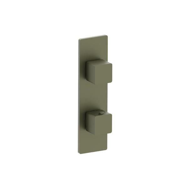 Flusso - 3/4 Inch Horizontal Thermostatic Shower Valve & Trim - 1- Output