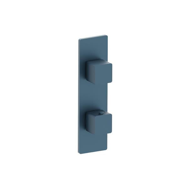 Flusso - 3/4 Inch Horizontal Thermostatic Shower Valve & Trim - 1- Output