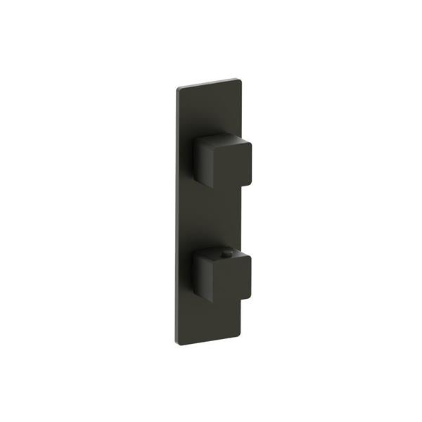Flusso - 3/4 Inch Horizontal Thermostatic Shower Valve & Trim - 1- Output