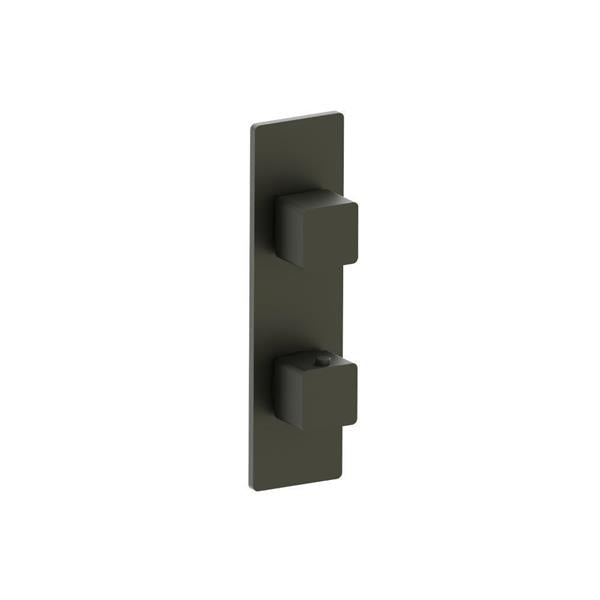 Flusso - 3/4 Inch Horizontal Thermostatic Shower Valve & Trim - 1- Output