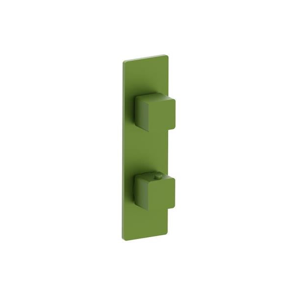 Flusso - 3/4 Inch Horizontal Thermostatic Shower Valve & Trim - 1- Output
