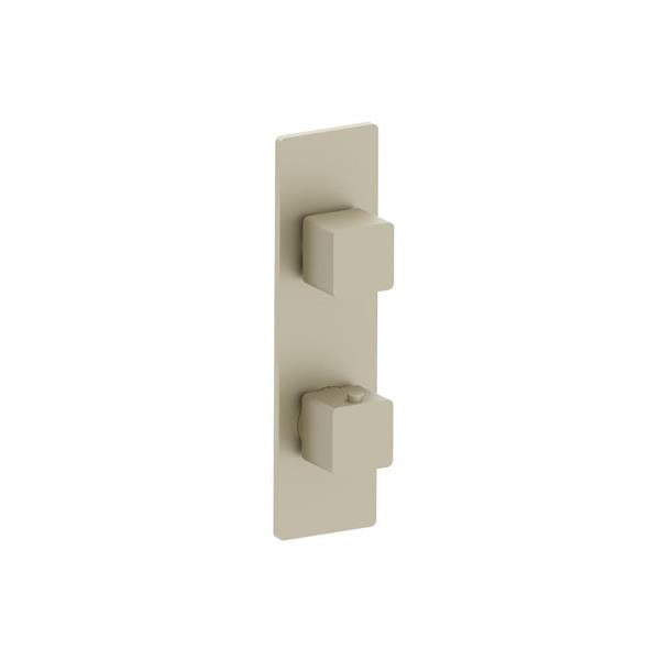 Flusso - 3/4 Inch Horizontal Thermostatic Shower Valve & Trim - 1- Output