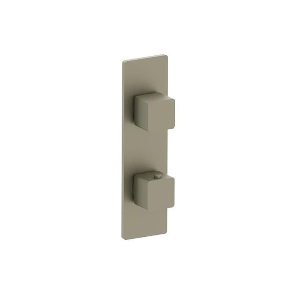 Flusso - 3/4 Inch Horizontal Thermostatic Shower Valve & Trim - 1- Output