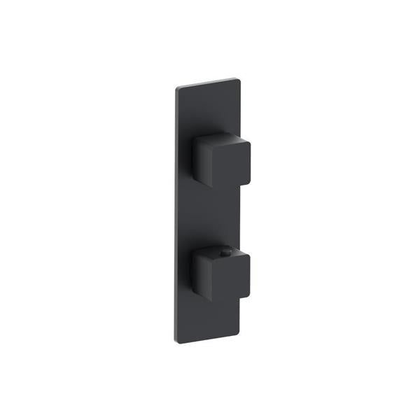 Flusso - 3/4 Inch Horizontal Thermostatic Shower Valve & Trim - 1- Output