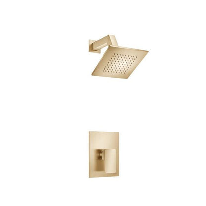 Flusso - Single Output Shower Set With Brass Shower Head & Arm