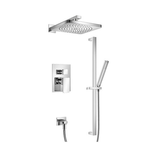 Isenberg - Two Output Shower Set With Shower Head, Hand Held And Slide Bar