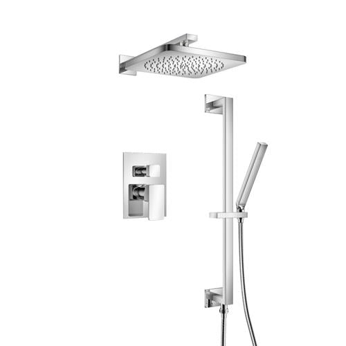 Isenberg - Two Output Shower Set With Shower Head, Hand Held And Slide Bar