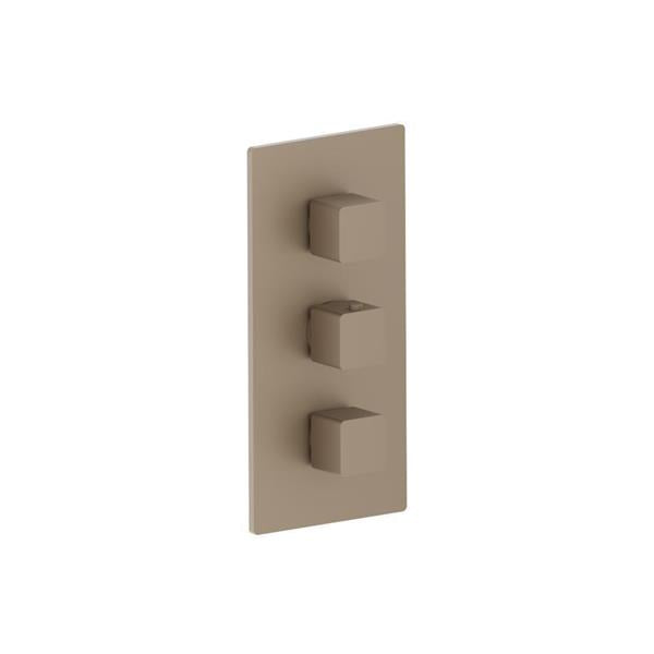 Flusso - 3/4 Inch Thermostatic Valve and Trim - 2 Outputs