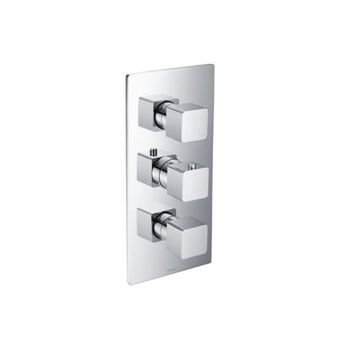 Flusso - 3/4 Inch Thermostatic Valve & Trim - 4 Output