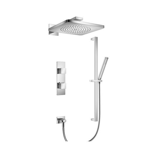 Isenberg - Two Output Shower Set With Shower Head, Hand Held And Slide Bar