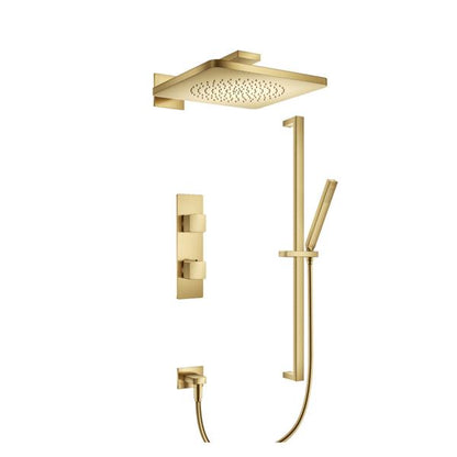 Isenberg - Two Output Shower Set With Shower Head, Hand Held And Slide Bar