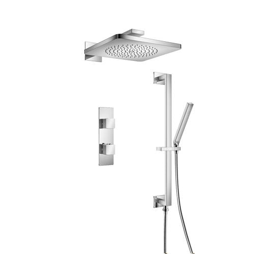 Isenberg - Two Output Shower Set With Shower Head, Hand Held And Slide Bar