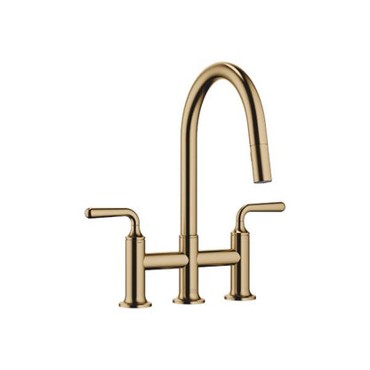 Dornbracht - Vaia Three-Hole Bridge Mixer Pull-Down With Spray Function