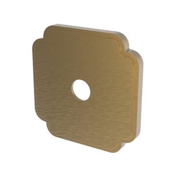 Newport Brass - Square Div Plate, Contemporary