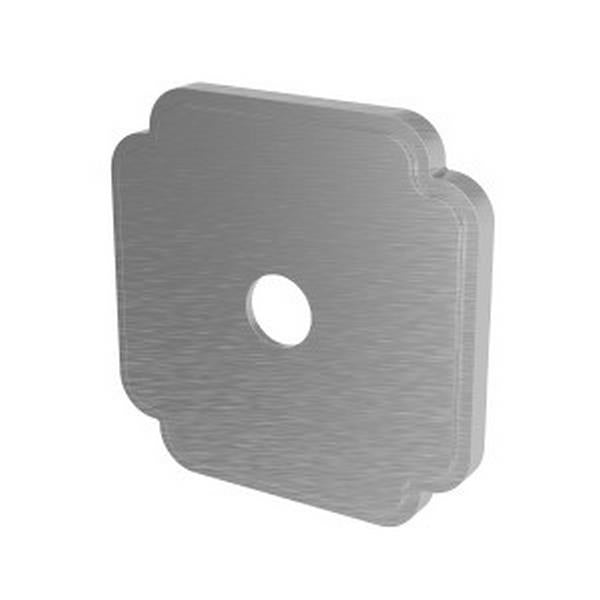 Newport Brass - Square Div Plate, Contemporary
