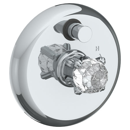 Watermark - La Fleur Wall Mounted Pressure Balance Shower Trim With Diverter, 7 Inch Dia.