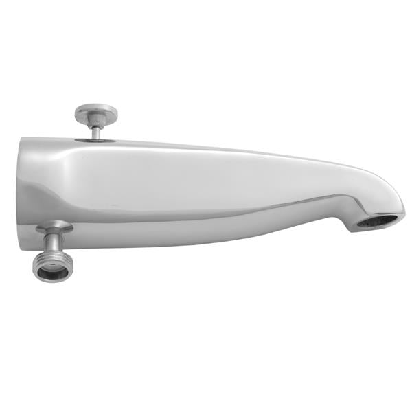 Jaclo - 8 1/2 Inch Reach Brass Diverter Tub Spout with Handshower Outlet